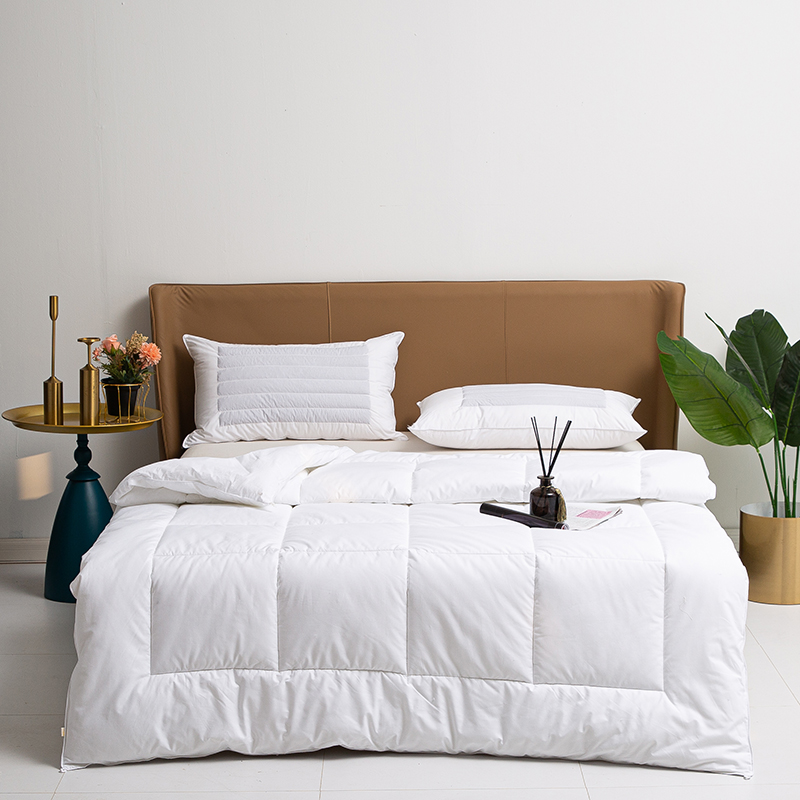 100% katoen, 300 g/m2 vullend dekbed Zomerdekbed Gewatteerd wit dekbedset Vervaardiging