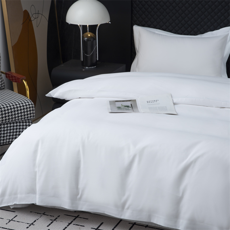 100% polyester 135gsm stoffen beddengoedset voor Economy Hotel 100% polyester 135gsm stoffen beddengoedset voor Economy Hotel