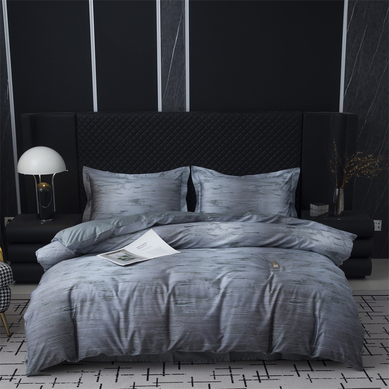 Impressionistische 100S katoenen beddengoedset met digitale print