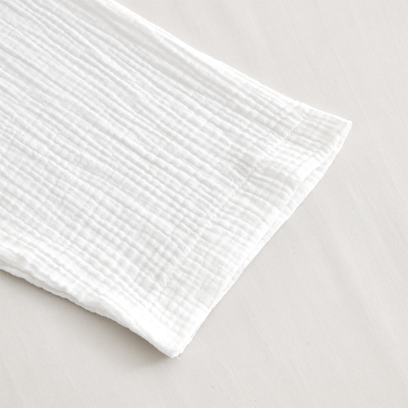 Dubbellaags gaaskatoen met sjaalkraag Hotelbadjas Dubbellaags gaaskatoen met sjaalkraag Hotelbadjas