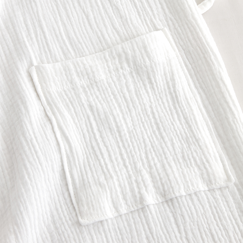 Dubbellaags gaaskatoen met sjaalkraag Hotelbadjas Dubbellaags gaaskatoen met sjaalkraag Hotelbadjas