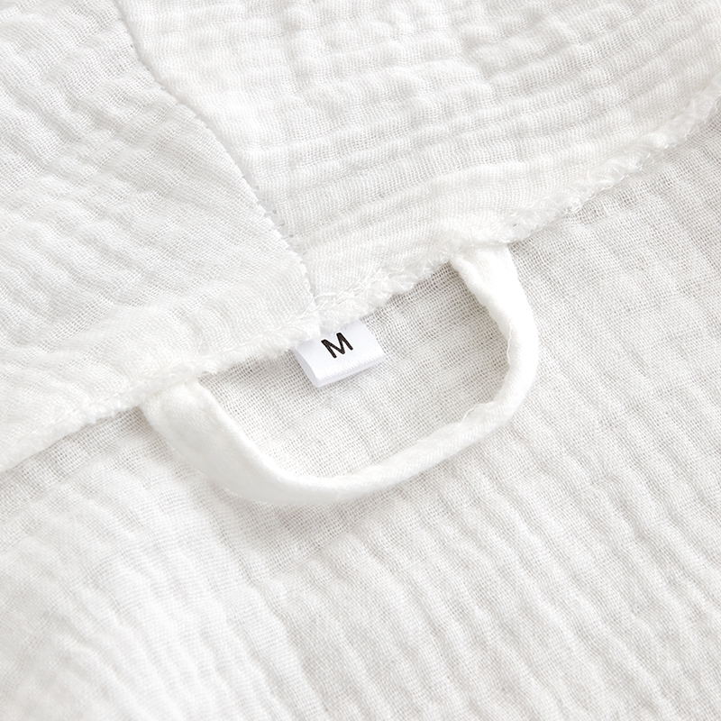 Dubbellaags gaaskatoen met sjaalkraag Hotelbadjas Dubbellaags gaaskatoen met sjaalkraag Hotelbadjas