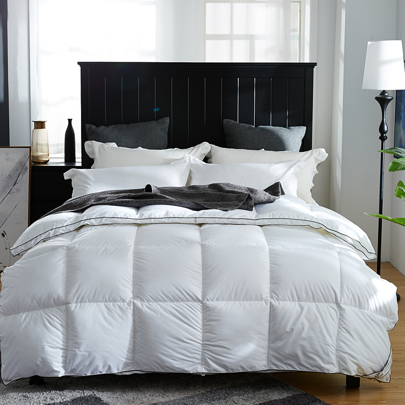 Eendendons Warm zacht dekbed met biezen 100% katoen